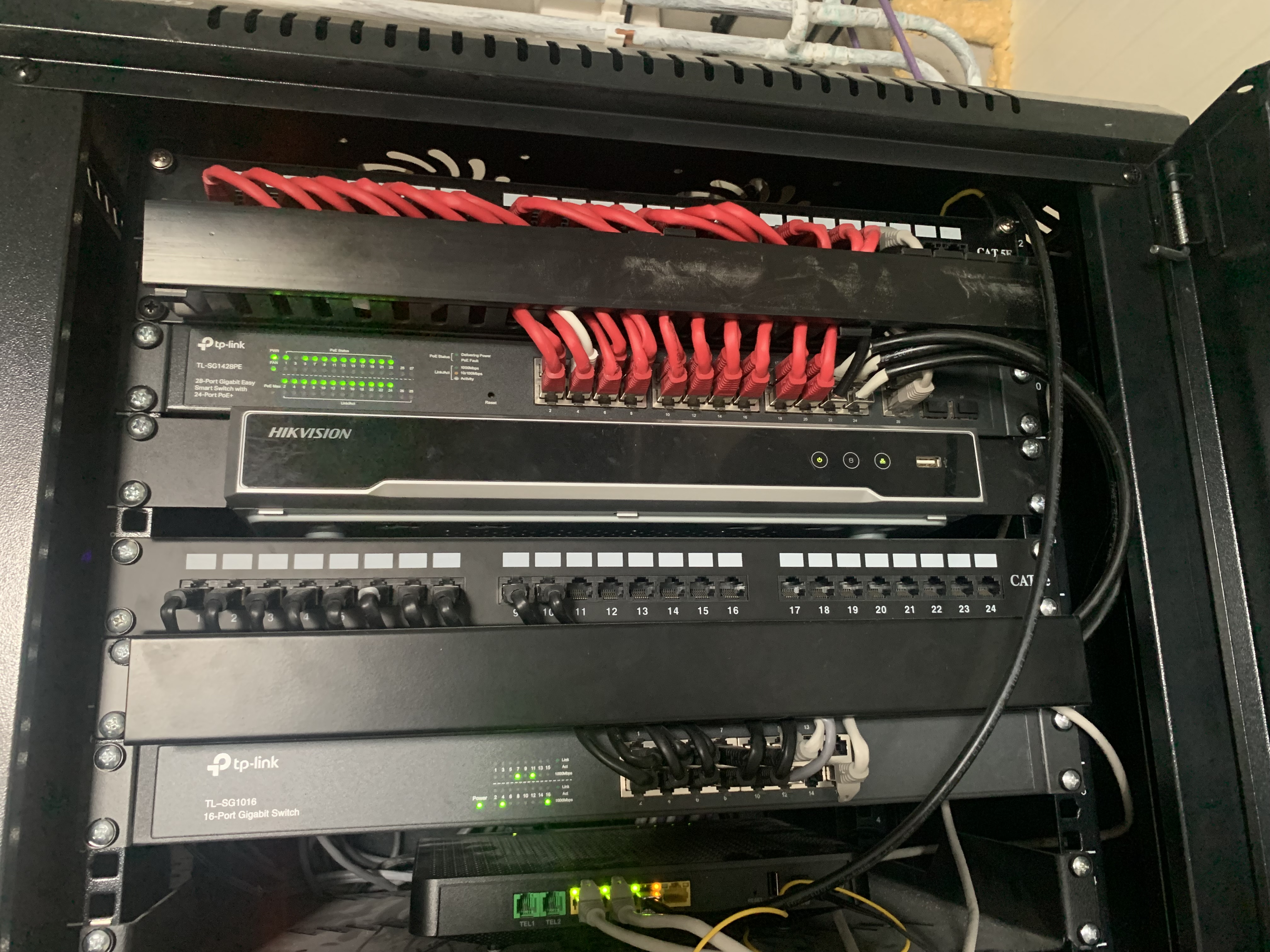 Racková skriňa a štruktúrovaná kabeláž